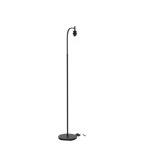 Floor Lamp, 6W Black Modern Floor Lamp with 4W Adjustable Reading Lamp, 2700K Energy-Saving LED Bulbs Included, Industrial Bright Floor Lamp for Bedroom, Living Room and Office