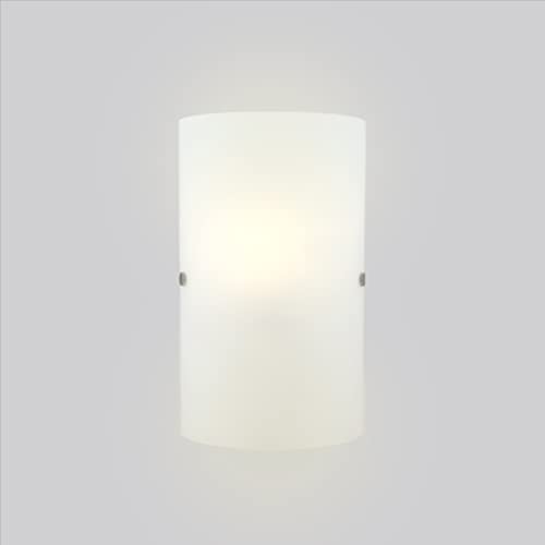 1-Light Wall Sconce Bathroom Modern Dimmable LED Mirror Vanity Light Fixture, Milk Clear