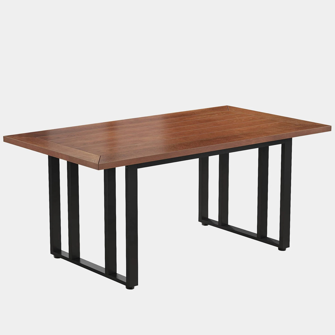 Mesa de comedor Caria de 55" para 4 | Mesa de cocina rectangular con chapa de madera maciza
