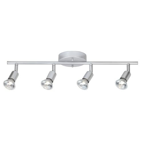 4-Light Track Lighting, Matte Black