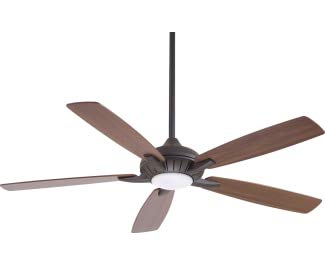 60" Ceiling Fan with LED Light & Remote, Oil Rubbed Bronze