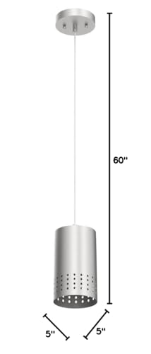 One-Light Indoor Mini Pendant, Brushed Nickel