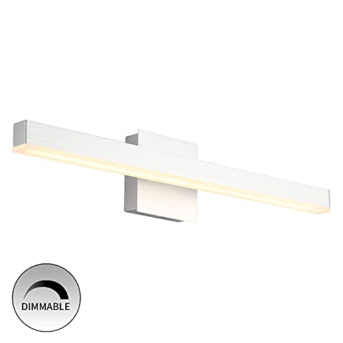 Joossnwell LED Bathroom Vanity Lighting Fixture Modern Bath Light Bar 15.75inch Black Wall Sconce 12W 4000K