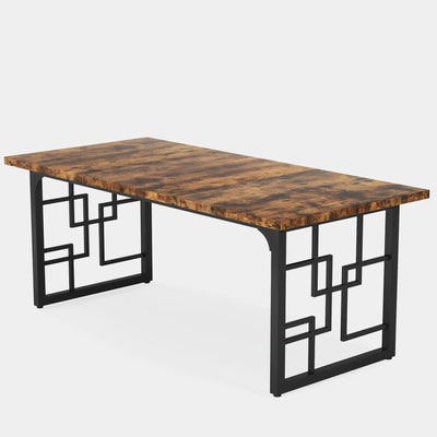Mesa de comedor Herring de 63" para 4-6 personas | Mesa de cocina rectangular de madera
