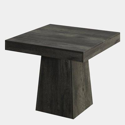 Mesa de comedor negra Noah | Mesa de comedor cuadrada de madera para cocina de granja