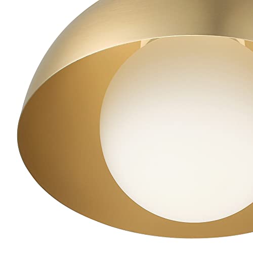 1-Light Pendant Lighting, Matte Brass, Bulb Not Included