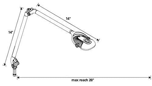 Element Disk Task Light: Desktop Base - Silver