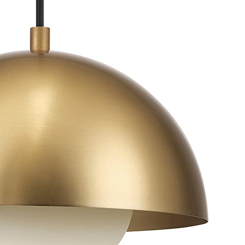 1-Light Pendant Lighting, Matte Brass, Bulb Not Included