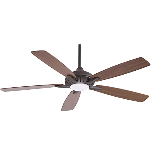 60" Ceiling Fan with LED Light & Remote, Oil Rubbed Bronze