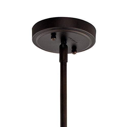 19.75" Kitchen Bell Pendant in Olde Bronze®, 1-Light Clear Glass Pendant Light, (19.75" H x 13.75" W), 42046OZ