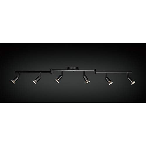 4-Light Track Lighting, Matte Black