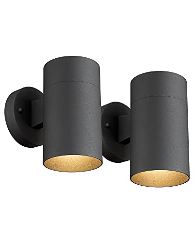 Ken & Ricky Outdoor Wall Light, Exterior Wall Sconce, Outside Wall Light Fixtures with Matte Black for Porch Garage Patio Doorway Entryway House -1 Pack