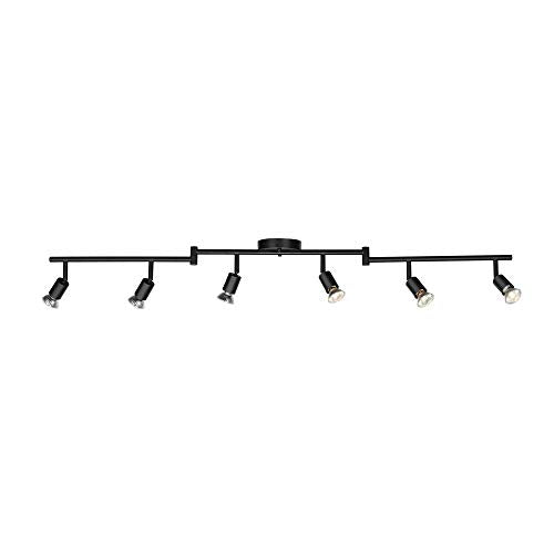 4-Light Track Lighting, Matte Black