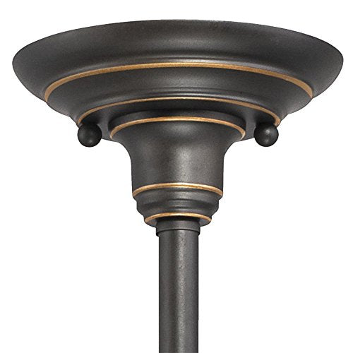 Four-Light Indoor Iron Hill Chandelier, 4, Oil Rubbed Bronze with Highlights