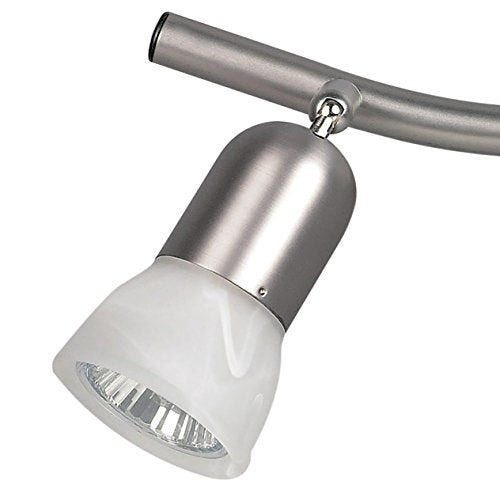 2 Bulb Track Light, Brushed Pewter