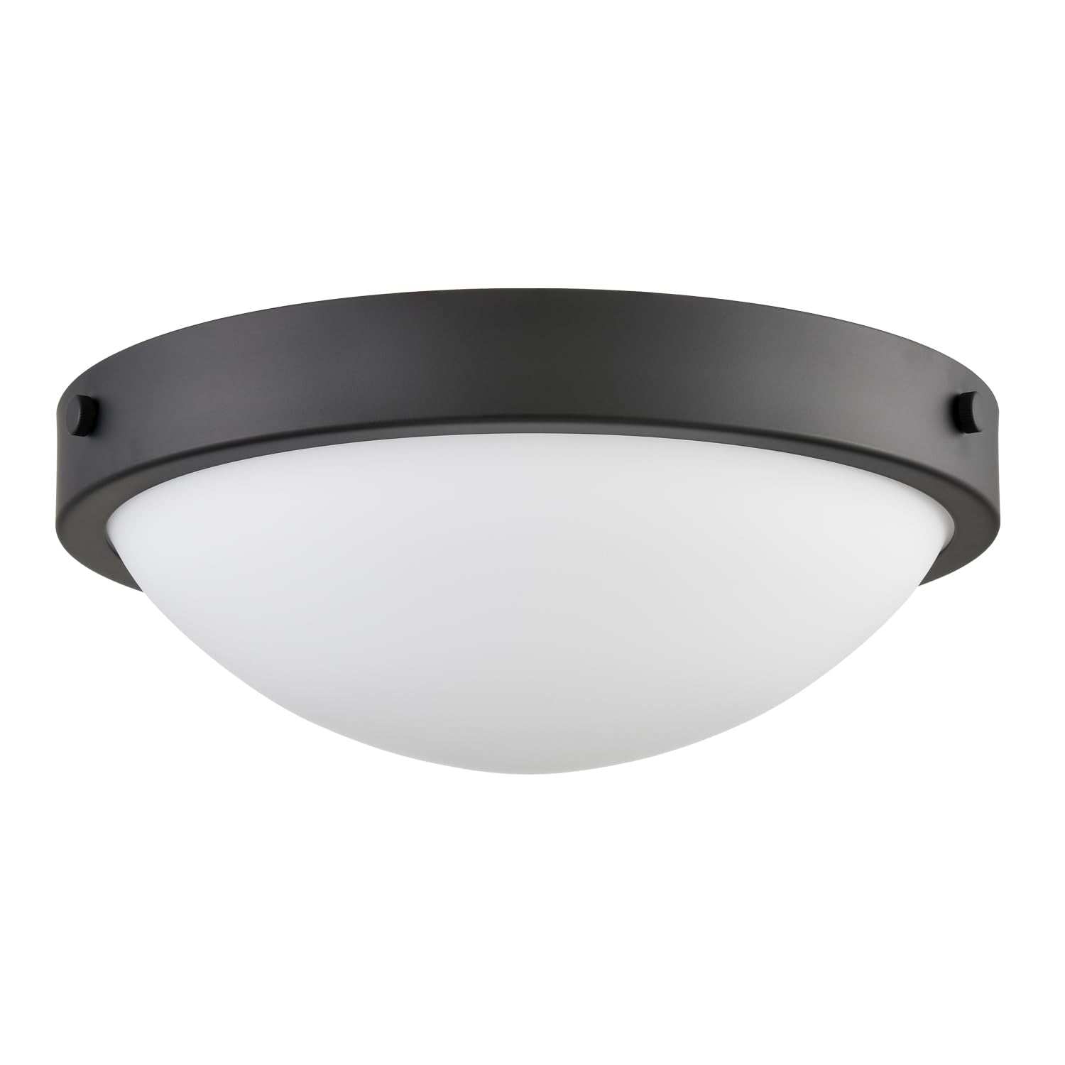 Black Flush Mount Ceiling Light Milk Glass Shade Ceiling Light Fixture Farmhouse 2-Light Modern Black Glass Flush Mount Light for Hallway Kitchen Bedroom Foyer