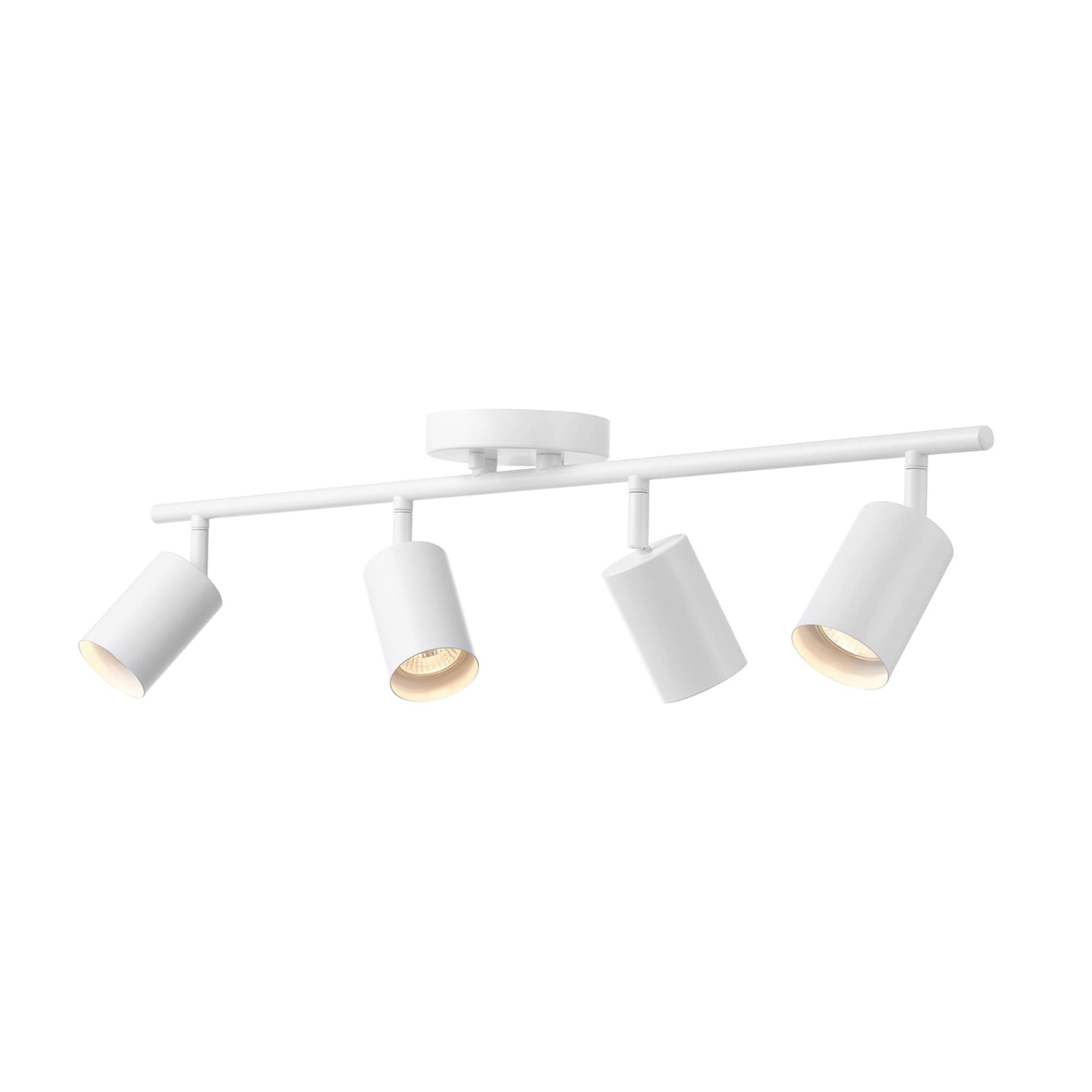 4-Light Track Lighting, Brushed Nickel Finish, Bulb Not Included