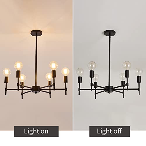 8-Light Gold Candle Chandeliers Modern Farmhouse Ceiling Light Fixture Industrial Lighting for Dining Room Living Room Bedroom Kitchen Island Foyer