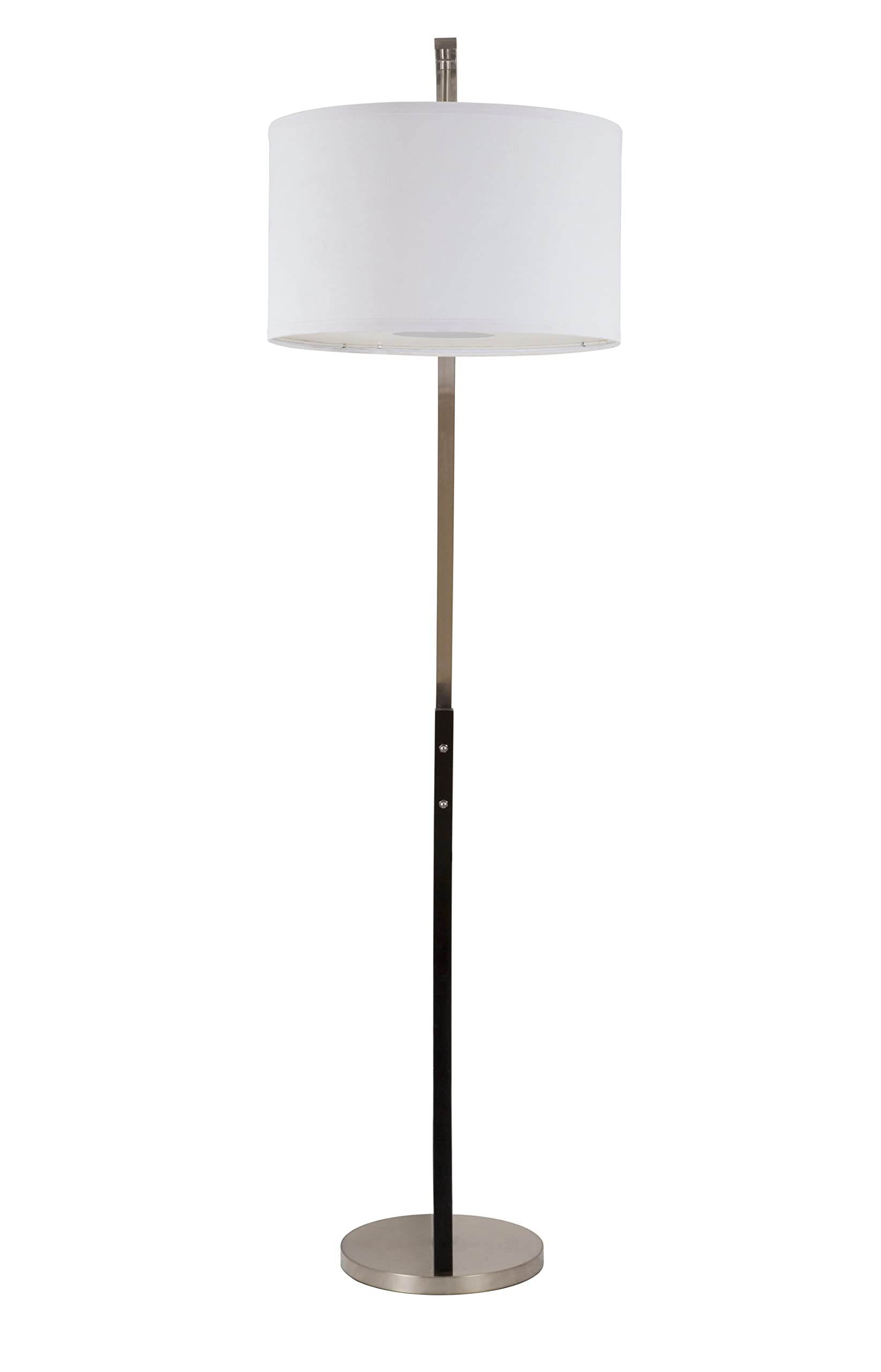 Modern Standing Adjustable Floor Lamp with Metal Dome Shade & Marble Base for Living Room - Corner Light Arc Lamps for Bedrooms in Brass Gold Finish, 99-1023F