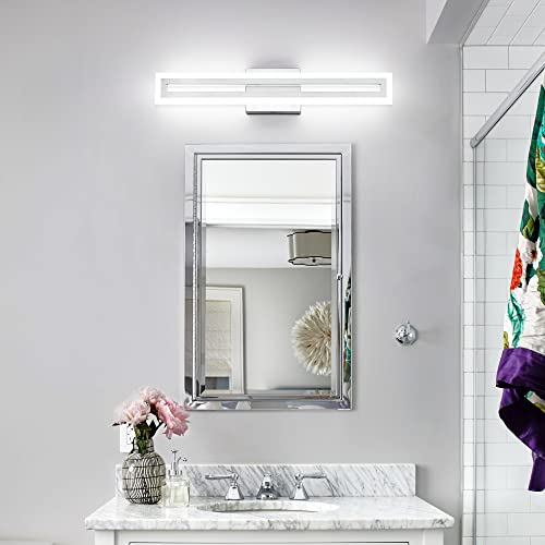 LED Vanity Light Bathroom Vanity Light,31.8 Inch Bathroom Lights Over Mirror 6000K Brushed Nickle