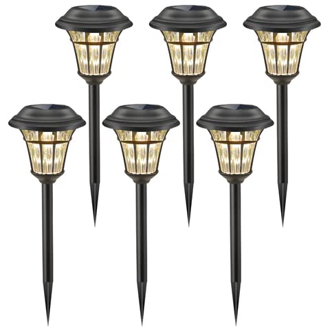 12 Pack Solar Pathway Lights Outdoor Solar Garden Lights for Patio, Yard, Driveway