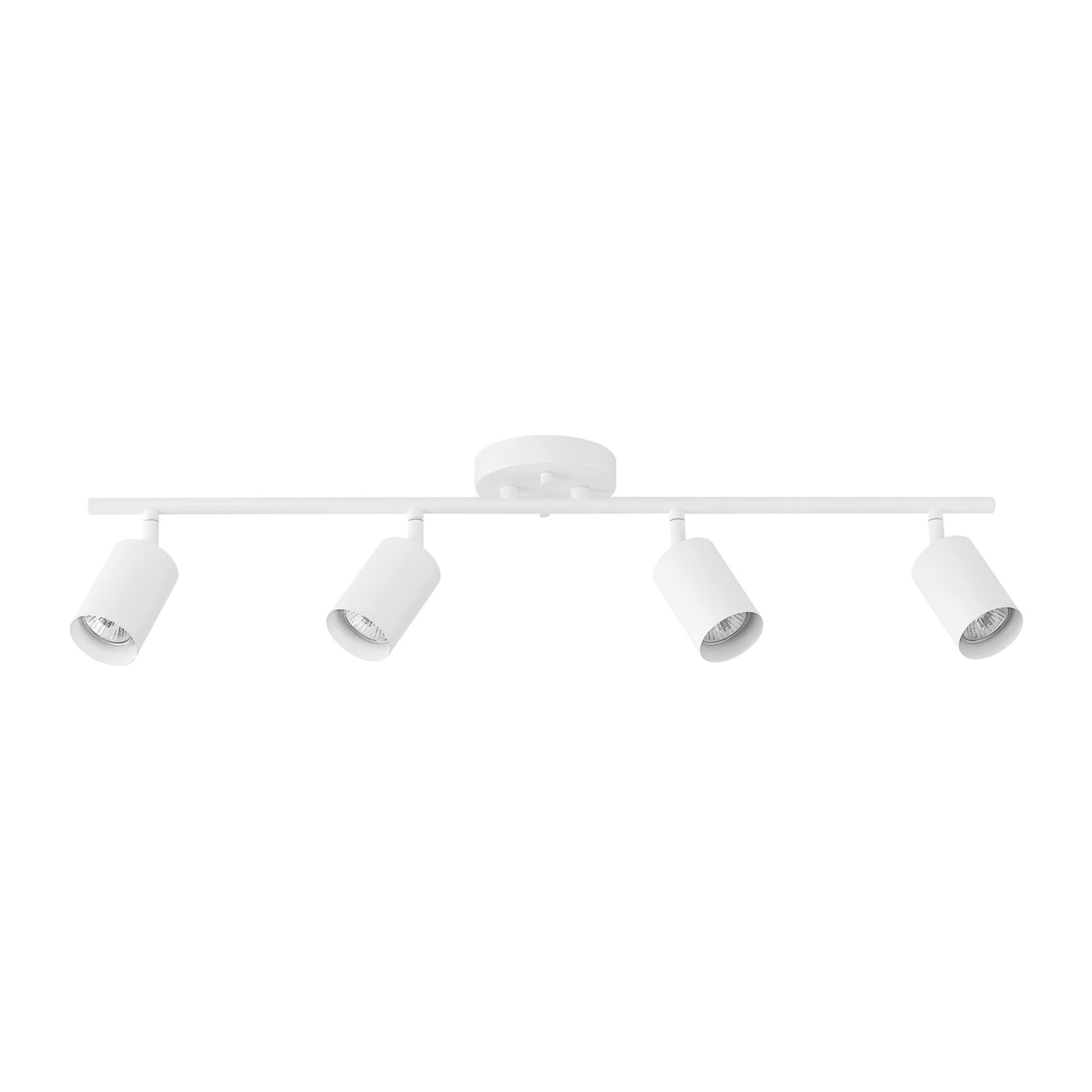 4-Light Track Lighting, Brushed Nickel Finish, Bulb Not Included