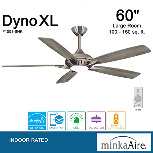 60" Ceiling Fan with LED Light & Remote, Oil Rubbed Bronze