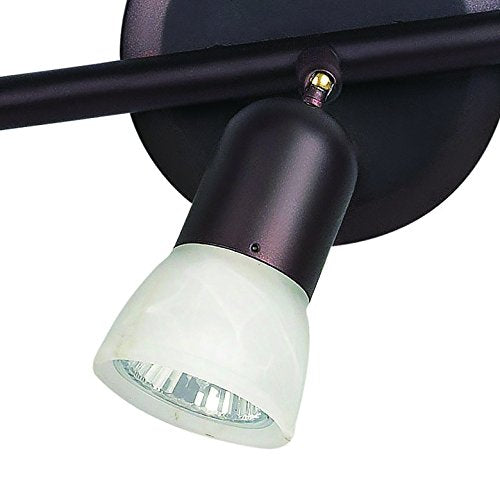 2 Bulb Track Light, Brushed Pewter