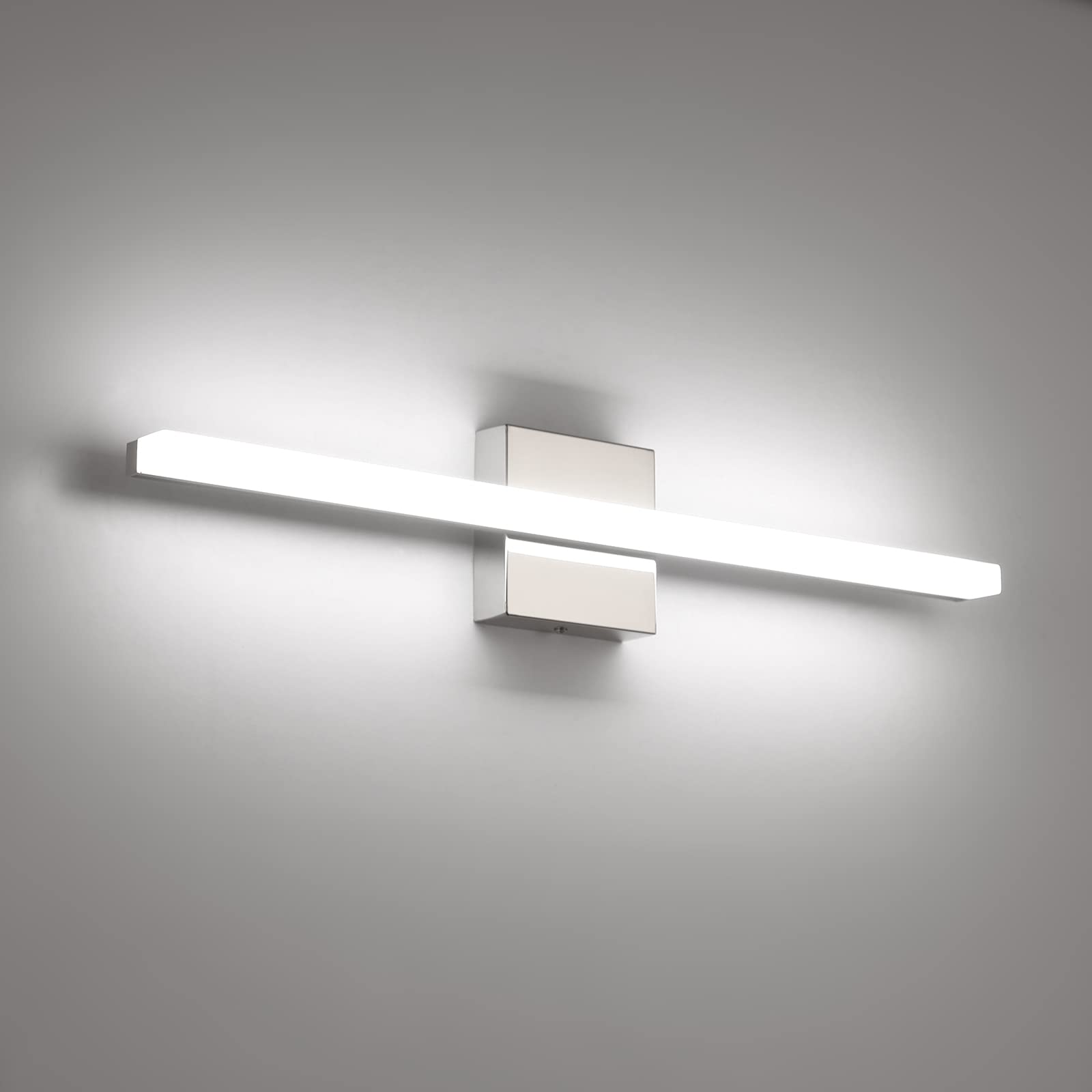 LED Vanity Lights Bar 24 Inch Bathroom Light Fixtures 14W IP44 Over Mirror Lighting Indoor Wall Sconces Modern Cool White 6000K for Washroom