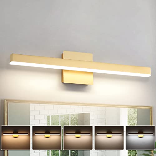 Joossnwell LED Bathroom Vanity Lighting Fixture Modern Bath Light Bar 15.75inch Black Wall Sconce 12W 4000K