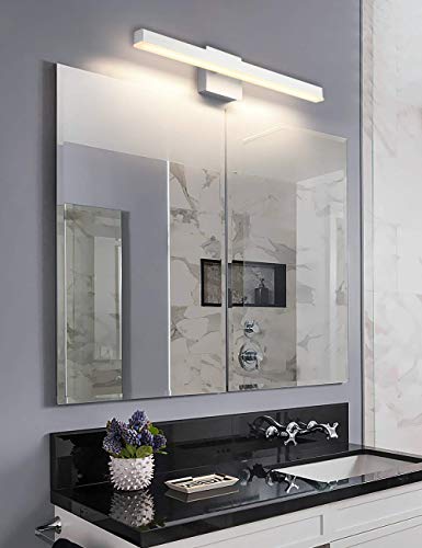 Joossnwell LED Bathroom Vanity Lighting Fixture Modern Bath Light Bar 15.75inch Black Wall Sconce 12W 4000K