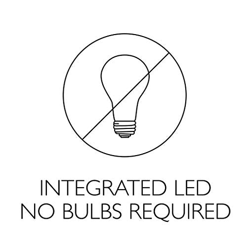 Indoor/Outdoor Integrated LED Wall Light, Black