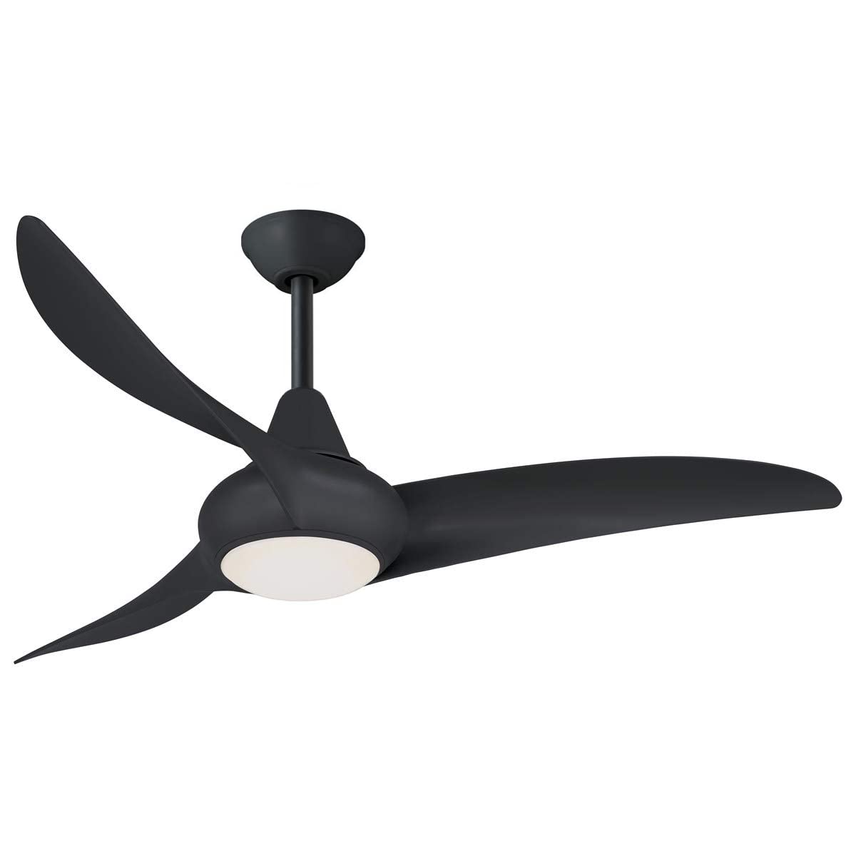 44" Ceiling Fan with LED Light and Remote Control in Silver Finish