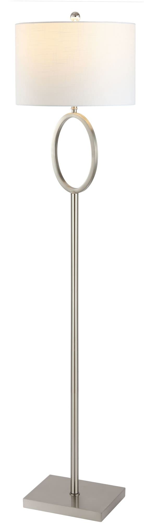 61" Metal LED Floor Lamp, Modern, Contemporary, Glam, Traditional, Office, Living Room, Family Room, Dining Room, Bedroom, Hallway, Foyer, Brass