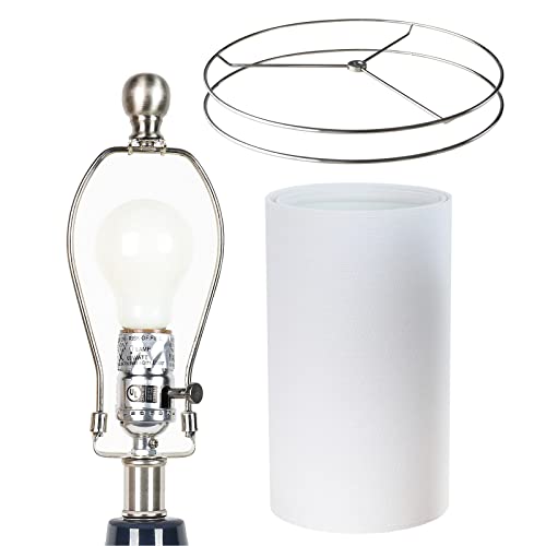 Ceramic Table Lamps Set of 2, White Modern Bedside Lamp 25" Nightstand Lamp 3-Way Dimmable Lamp for Bedroom Living Room End Table Lamp Farmhouse Lamp Side Table Lamp, Bulbs Included