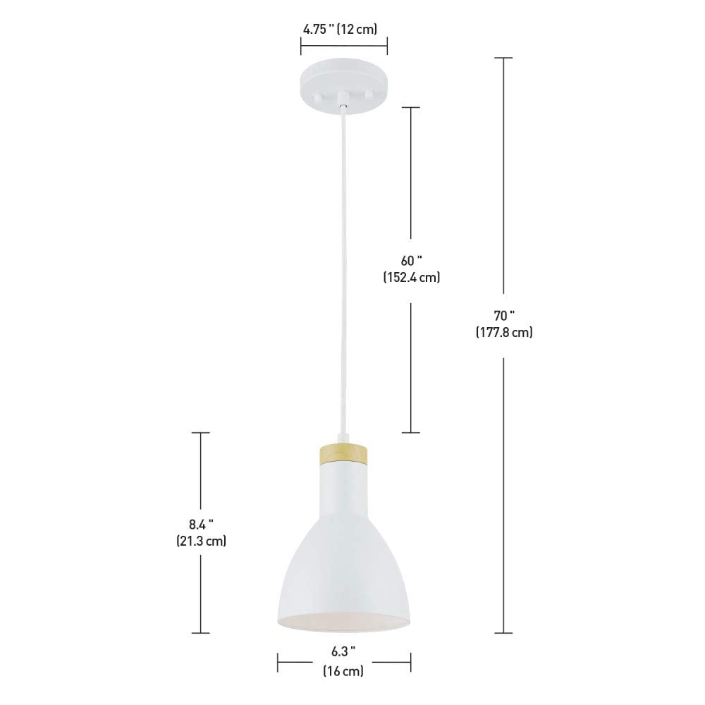 1-Light Pendant Lighting, Matte Brass, Frosted Ribbed Glass Shade, Bulb Not Included