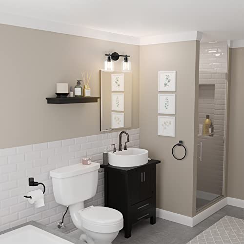 3-Light Vanity All-in-One Bathroom Set, 5 Piece Brushed Steel Finish, 70, Bulb Not Included