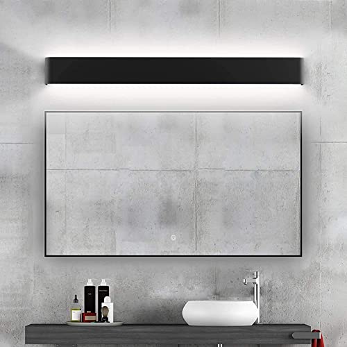 15.7in LED Modern Matte Black Wall Sconce 2-Pack Aluminum Indoor LED Up and Down Modern Bathroom Wall Lighting Fixtures 14W Warm White Light 3000K