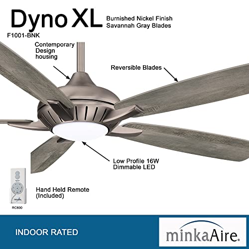 60" Ceiling Fan with LED Light & Remote, Oil Rubbed Bronze