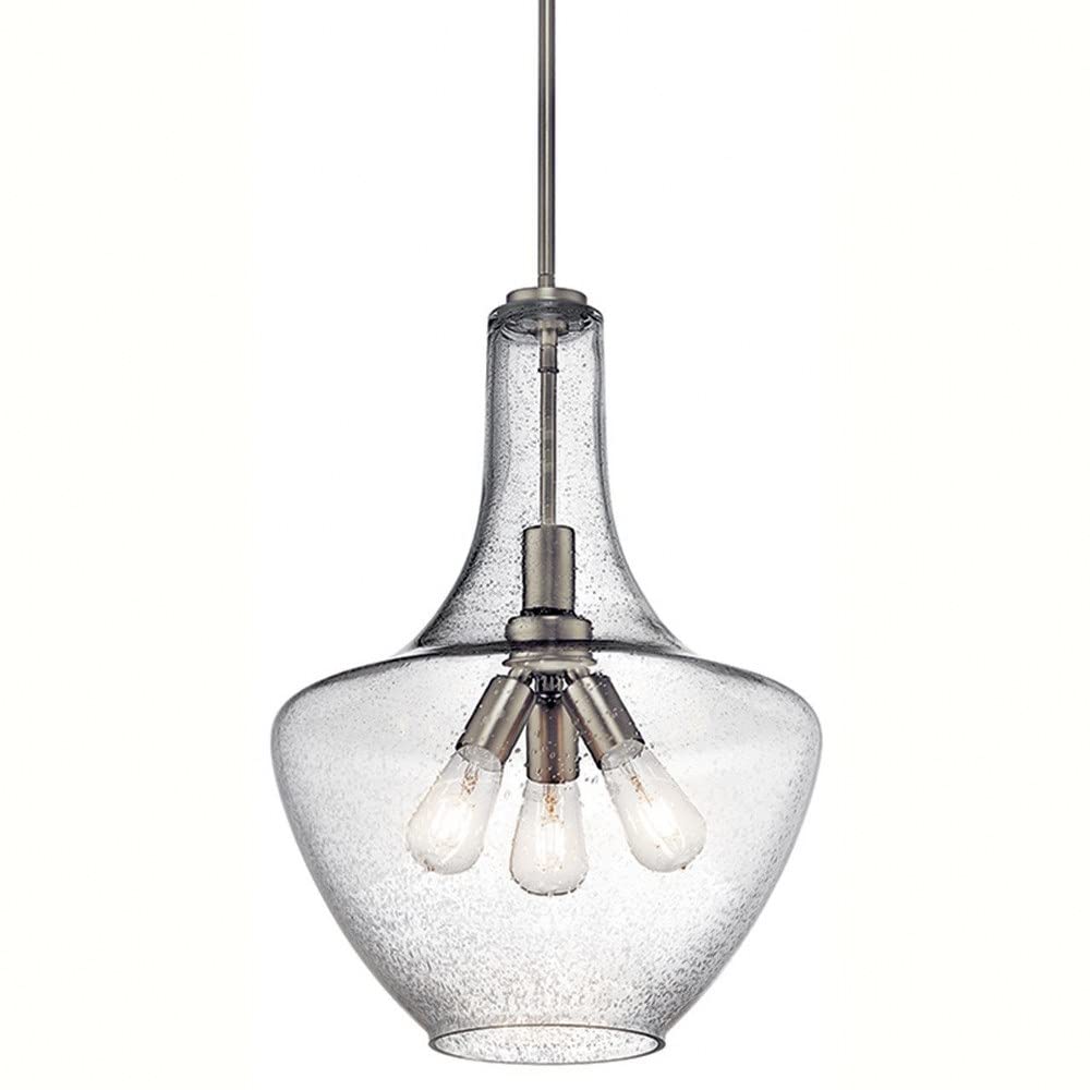 19.75" Kitchen Bell Pendant in Olde Bronze®, 1-Light Clear Glass Pendant Light, (19.75" H x 13.75" W), 42046OZ