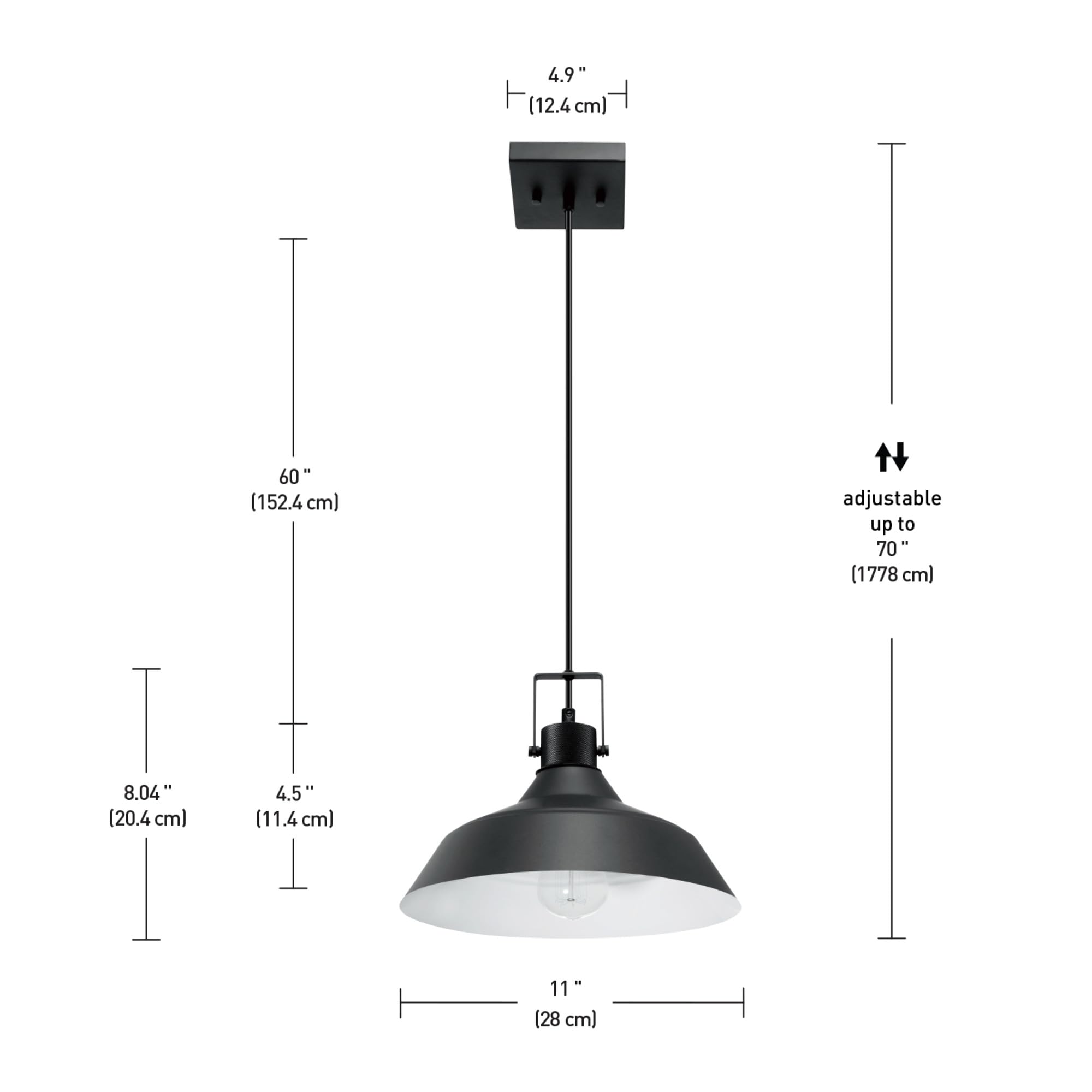 1-Light Outdoor Indoor Pendant Lighting, Matte Black, Textured Socket, Outdoor Lighting Modern, Outdoor Light Fixture, Porch Light, Kitchen Island, Bulb Not Included