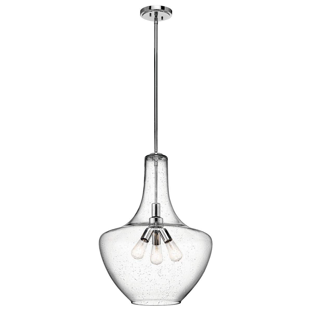 19.75" Kitchen Bell Pendant in Olde Bronze®, 1-Light Clear Glass Pendant Light, (19.75" H x 13.75" W), 42046OZ