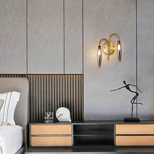 Wall Sconces Sets of 2 White Fabric lampshade Matte Black Wall Lamp Column Bracket Wall Lighting Bathroom Dresser Hardwired lamp Applicable to Living Room Bedroom Dining Room