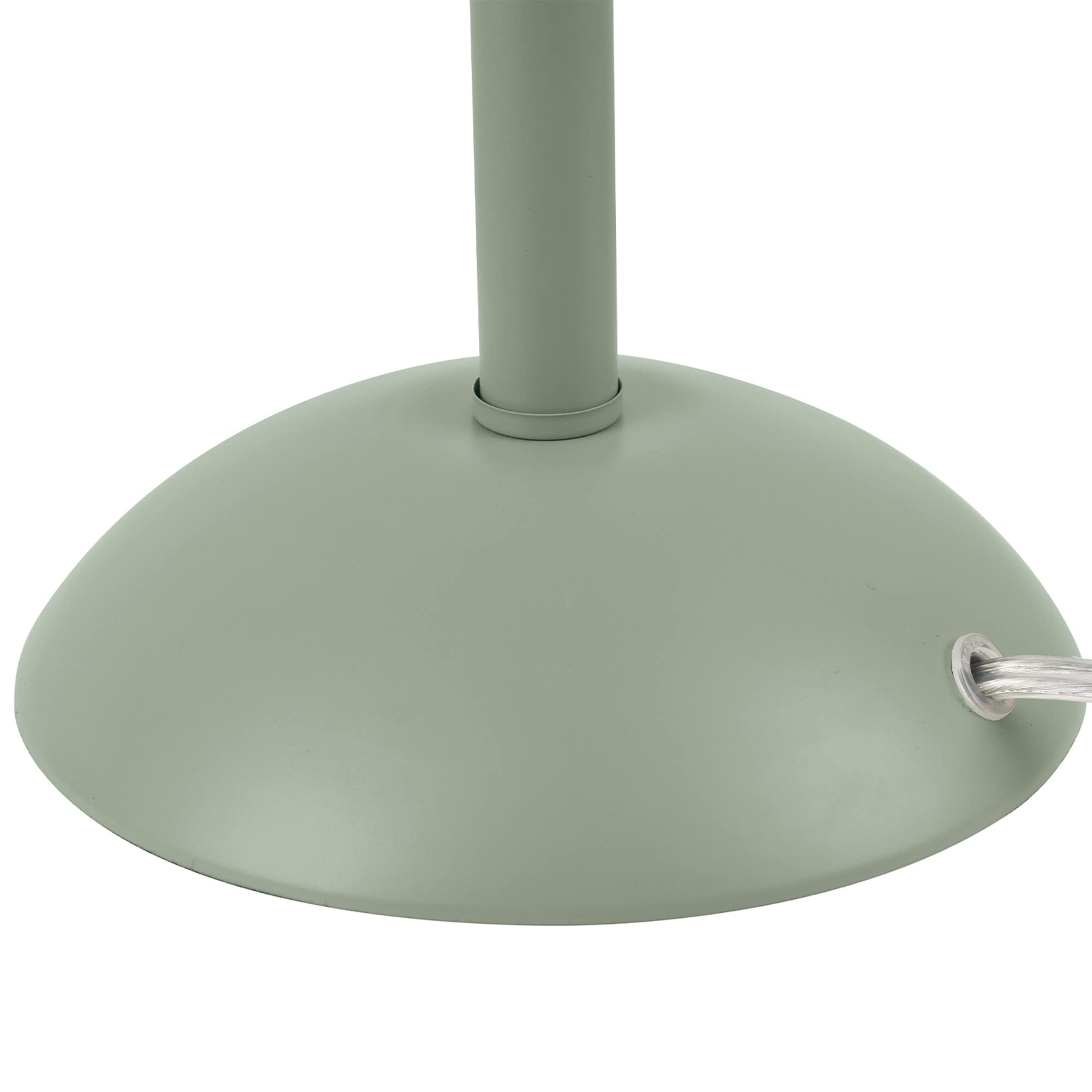 21" 2-Light Table Lamp, Sage Green, Double On/Off Pull Chain