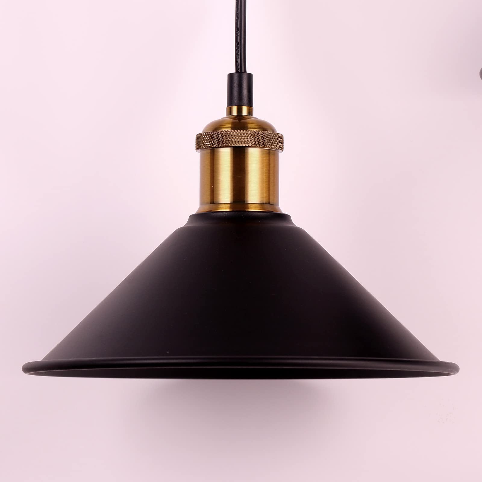 Industrial Pendant Light Black Adjustable Metal Vintage Hanging Industry Loft Retro Pendant Lights Fixtures E26 for Home Kitchens Island Bar Lights Dining Room