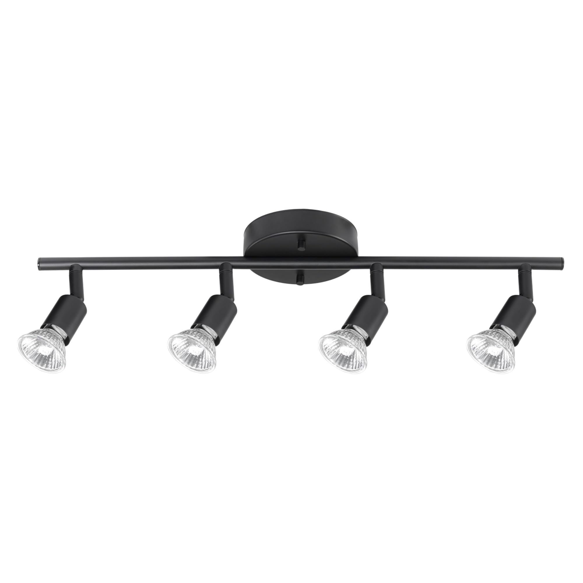 4-Light Track Lighting, Matte Black