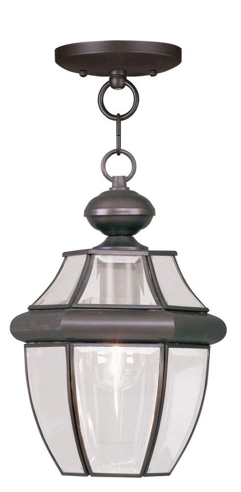 1-Light Outdoor Hanging Lantern, Polished Brass