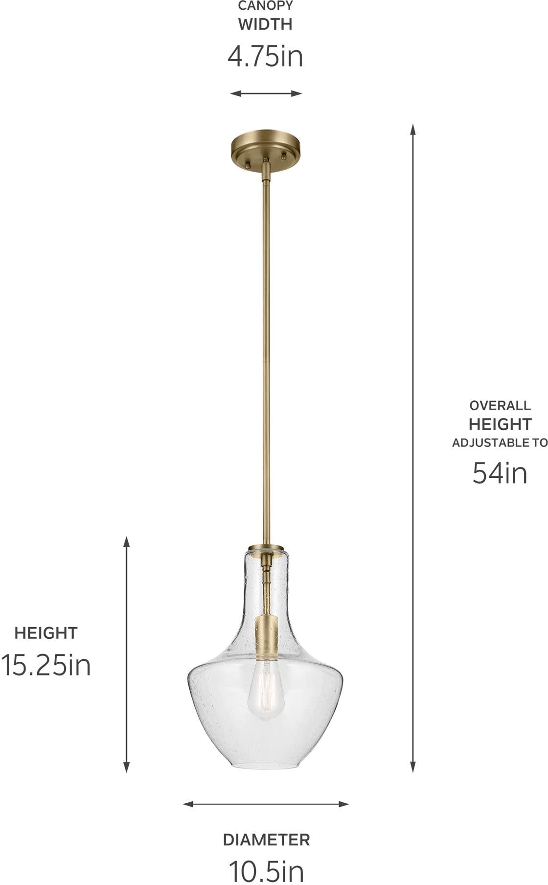 19.75" Kitchen Bell Pendant in Olde Bronze®, 1-Light Clear Glass Pendant Light, (19.75" H x 13.75" W), 42046OZ