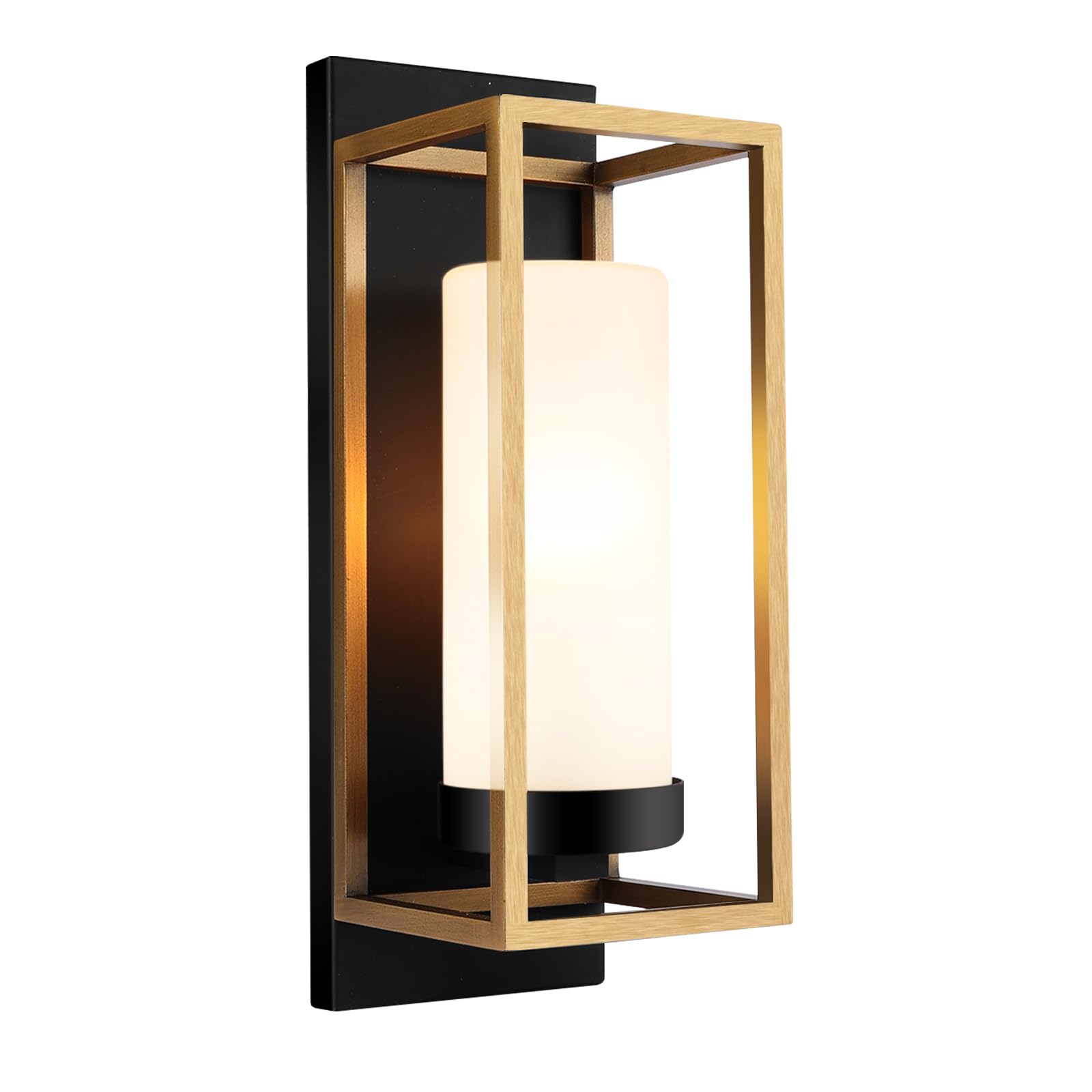 ALVIME Outdoor Wall Lights Fixture, Exterior Wall Lanterns, Waterproof&All-Weather Wall Sconce, Porch Outside Lights for Entryway, House Front Door Patio Garage, E26 Base&Etched Glass