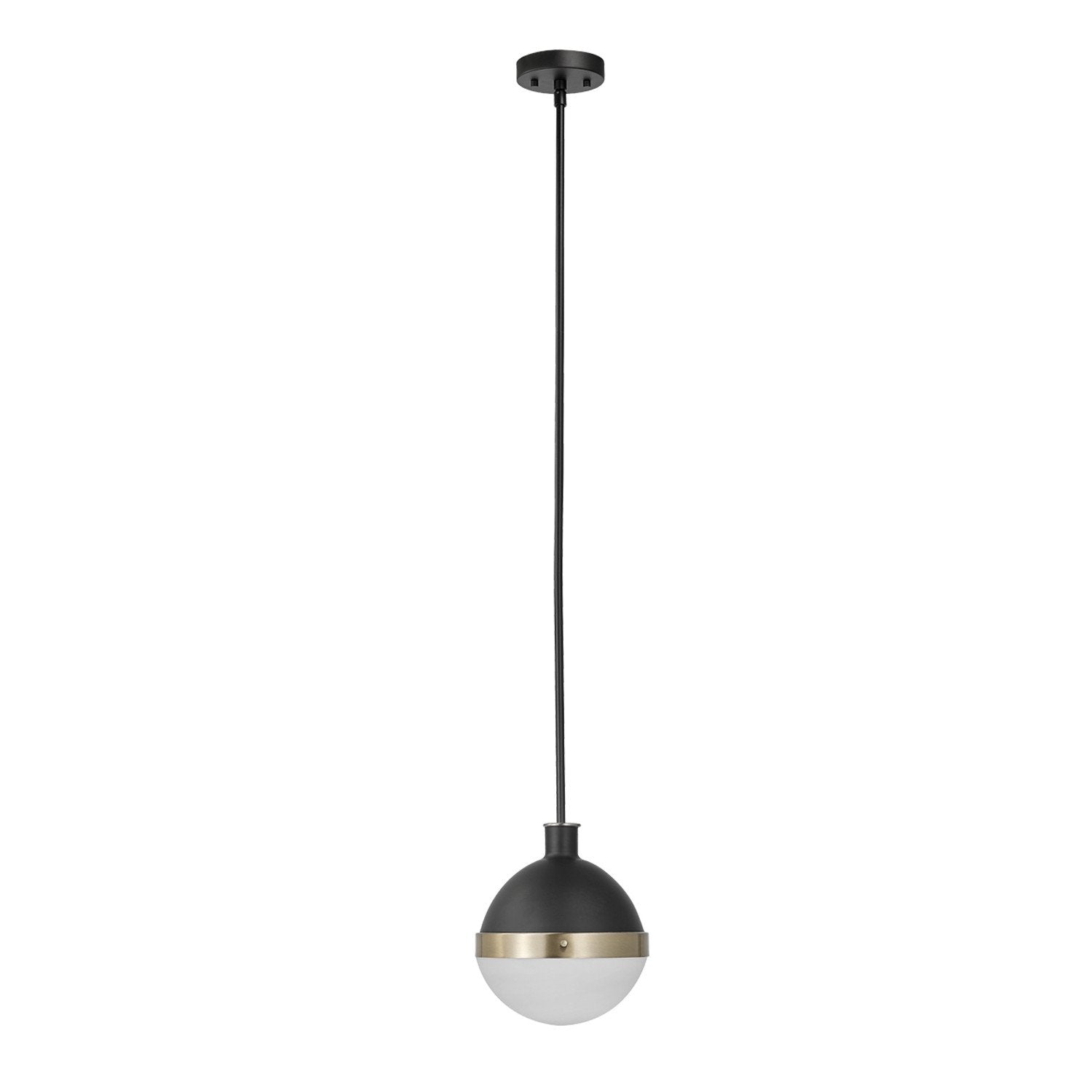 1-Light Pendant Lighting, Matte Brass, Bulb Not Included